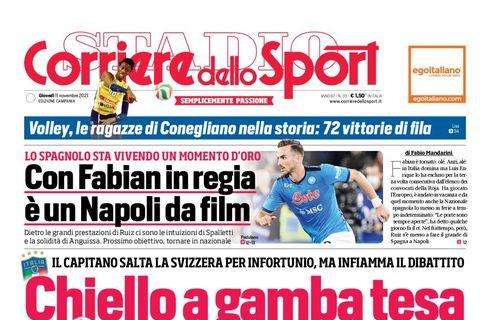 PRIMA PAGINA - Cds Campania: “Con Fabian in regia è un Napoli da film”