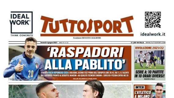 PRIMA PAGINA - Tuttosport: “Icardi-Vlahovic, duello Juve"