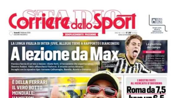 PRIMA PAGINA - Corriere dello Sport dà i voti al mercato: “6 al Napoli”
