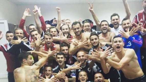 FOTO - Euro2016, qualificazione storica per l'Albania: ecco la festa di Hysaj e compagni negli spogliatoi