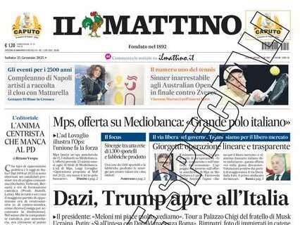 Il Mattino: "La madre di tutte le sfide"