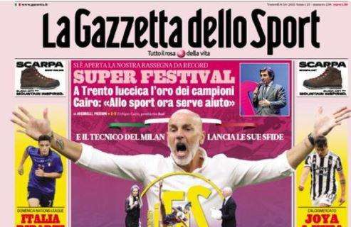 PRIMA PAGINA - Gazzetta: "Dopo la sosta stadi pieni al 75%"