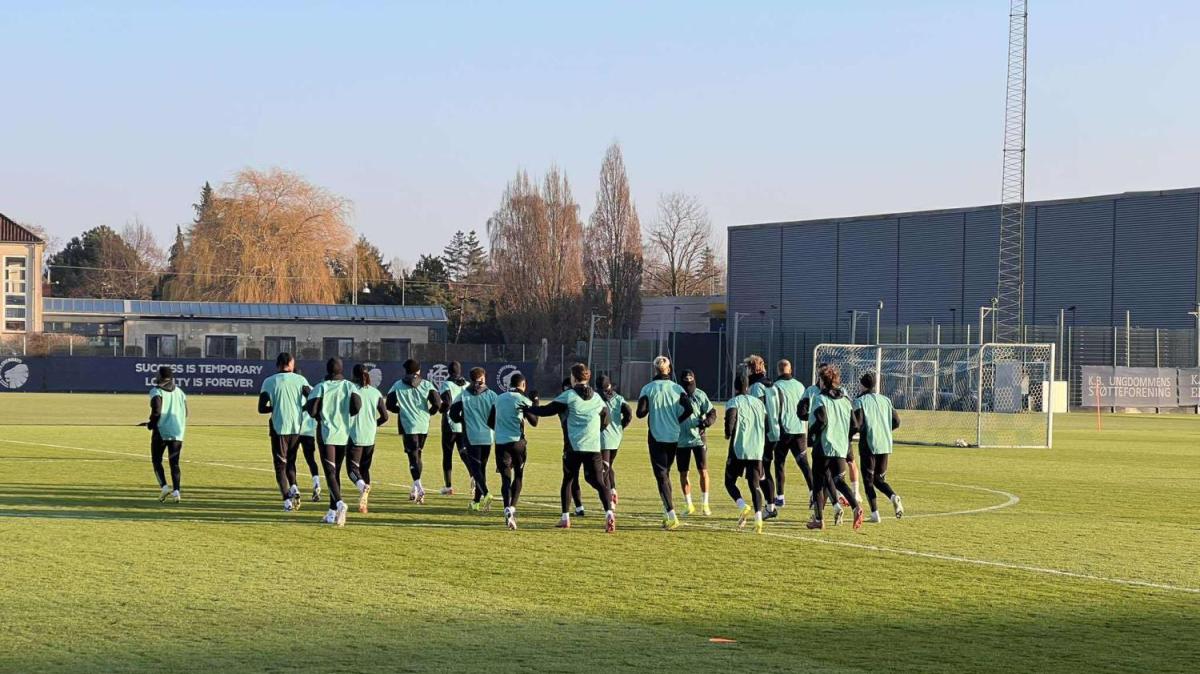 Il Copenhagen si allena alla vigilia del Napoli: le immagini dalla Danimarca