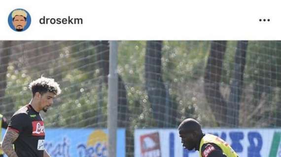 FOTO - Malcuit scherza con Koulibaly con una foto dell'allenamento: "Chi pensate abbia vinto?"