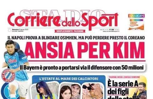 PRIMA PAGINA – CdS Campania: “Ansia per Kim”