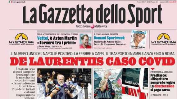 PRIMA PAGINA - Gazzetta - ADL positivo, ira presidenti per la presenza in Lega