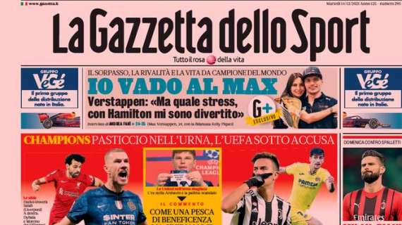 PRIMA PAGINA - Gazzetta: "E' Barça -Napoli nel segno di Diego"