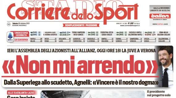 PRIMA PAGINA - Corriere dello Sport: "Diego in un altro paradiso"