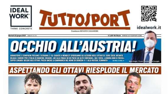 PRIMA PAGINA - Tuttosport: “Occhio all'Austria!”