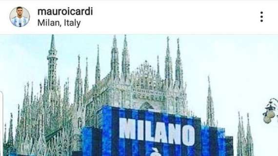 FOTO - Inter, Icardi rompe il silenzio dopo il derby con un post su Instagram: "Milano è nerazzurra!"