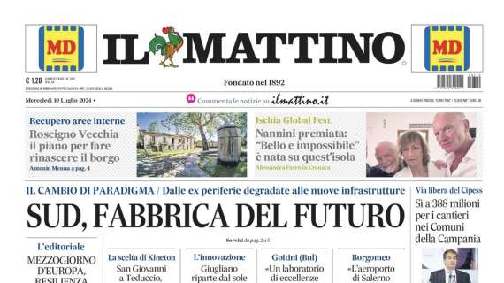 Il Mattino: "Napoli, energia Conte"