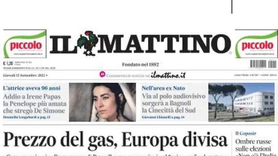 PRIMA PAGINA - Il Mattino: "Napoli da favola"