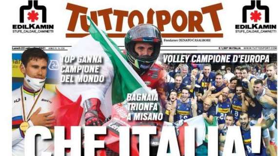 PRIMA PAGINA - Tuttosport: "Stasera Spalletti a Udine cerca il colpo per tornare al comando"