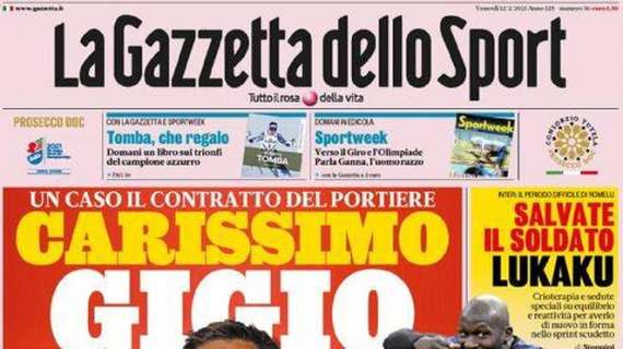 PRIMA PAGINA - Gazzetta: "Donnarumma, Raiola chiede 10mln all'anno"