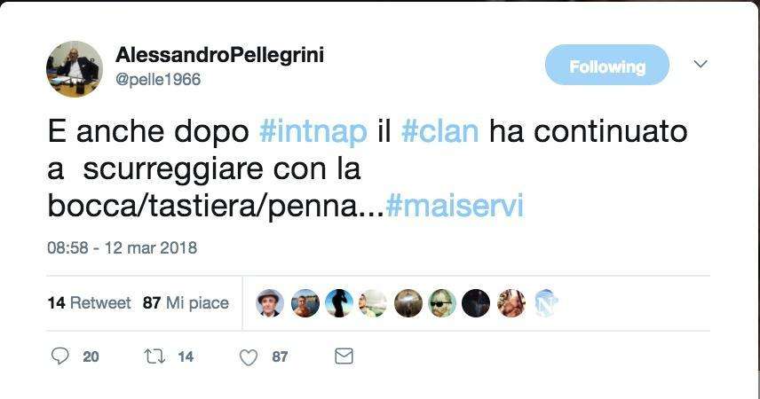FOTO - Ag. Sarri: "Il clan ha continuato a scorre... con la bocca/tastiera/penna"