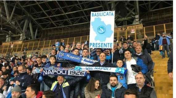 Napoli-Juve aperta solo ai residenti in Campania, il Napoli Club Basilicata: "Decisione ingiustificabile e incomprensibile"