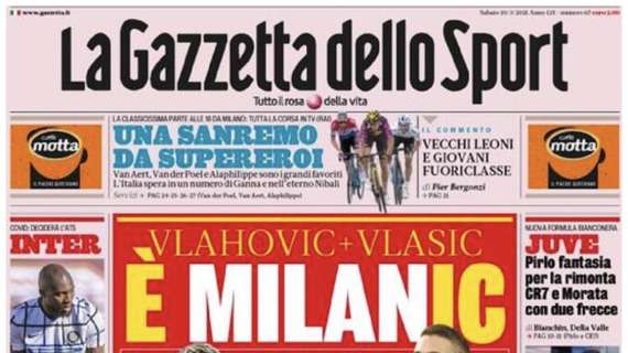PRIMA PAGINA - L'apertura della Gazzetta dello Sport: "È MilanIC"