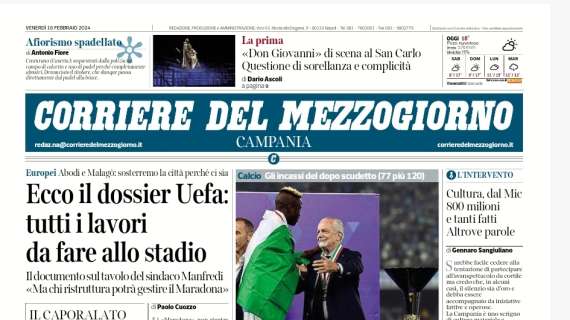 PRIMA PAGINA - CdM: "Adl, pioggia di milioni, ma il gioco è troppo povero"