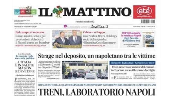 Il Mattino: “Napoli cerca un bomber: Lukaku segna solo 5 gol, deludente”