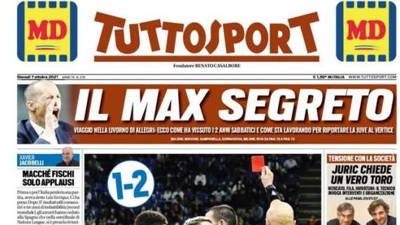 PRIMA PAGINA - Tuttosport sull'Italia: "Fuori!"