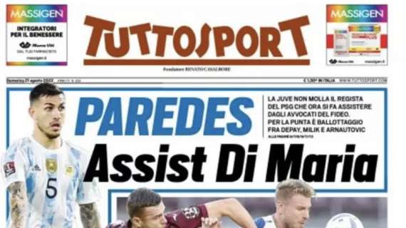 PRIMA PAGINA - L'apertura di Tuttosport: "Il Toro stoppa Ciro"