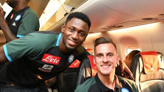 FOTO - Napoli partito per Udine: Diawara e Milik sorridenti nello scatto sui social