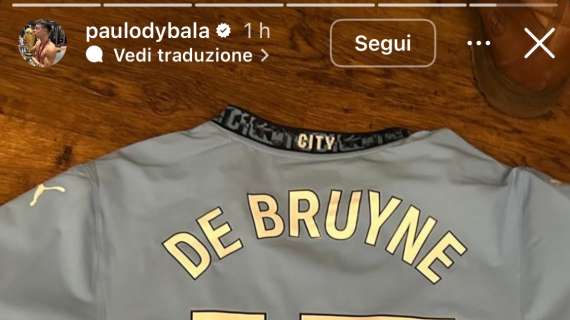 Roma, Dybala accoglie De Bruyne: “Benvenuto in Serie A, ci vediamo presto!”
