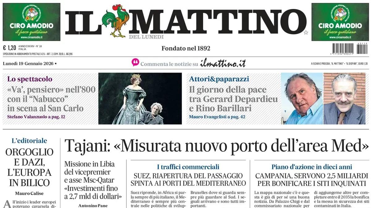 Il Mattino: "La prova del nove"