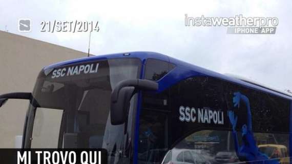 FOTO - SSC Napoli: "Tra poco si parte verso lo stadio Friuli!"