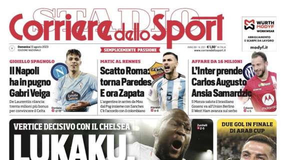 PRIMA PAGINA - Cds: "Il Napoli ha in pugno Gabri Veiga: ADL rilancia"