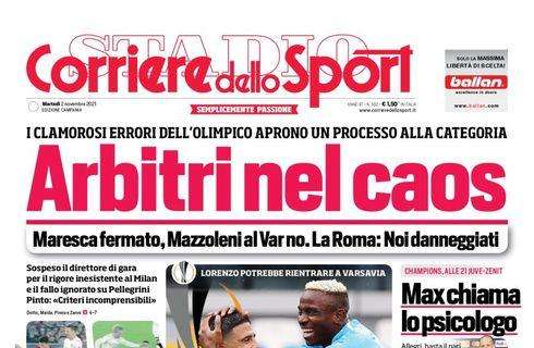 PRIMA PAGINA - CdS Campania: "Insigne migliora. Osimhen non ce la fa"