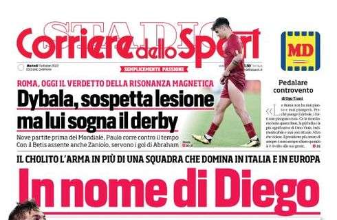 PRIMA PAGINA - Cds Campania: “In nome di Diego”