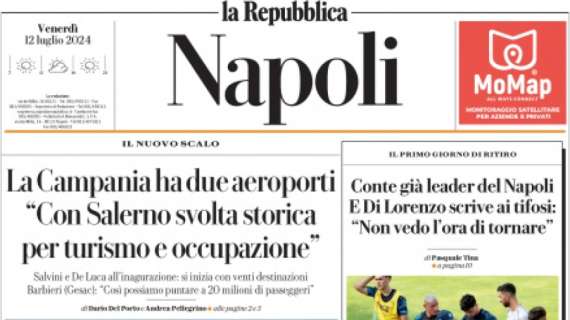 Repubblica: "Conte già leader. E Di Lorenzo scrive ai tifosi"