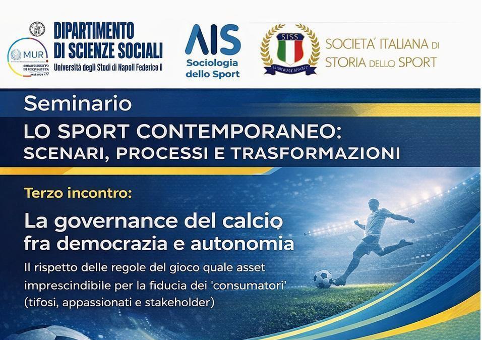 Sport e diritto alla Federico II: tutto sul seminario del Prof Clemente di San Luca