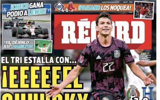 PRIMA PAGINA - Il Lozano-show conquista la copertina di Record: "Fa cantare l'Azteca!"