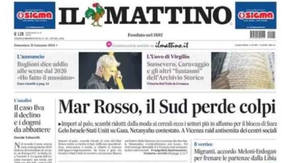 PRIMA PAGINA Il Mattino