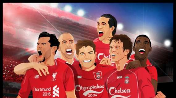 FOTO - Il Liverpool fa impazzire i tifosi: carica la sfida con Gerrard, Agger e Lovren che ricordano le notti magiche di Anfield
