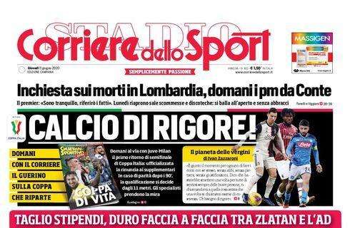 PRIMA PAGINA - CdS Campania: "DeLa: Napoli, vinci e ti pago. Pronti 3 rinnovi"