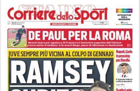 PRIMA PAGINA - CdS annuncia: "Ancelotti in pressing per Barella, è il grande rinforzo scelto dal tecnico"