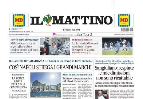 Il Mattino: "La fantasia di Neres che farà volare il Napoli di Conte"