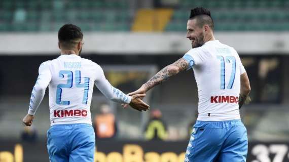 RILEGGI LIVE - Chievo-Napoli 1-3 (31' Insigne, 38' Hamsik, 58' Zielinski, 72' Meggiorini): ennesimo successo in trasferta!