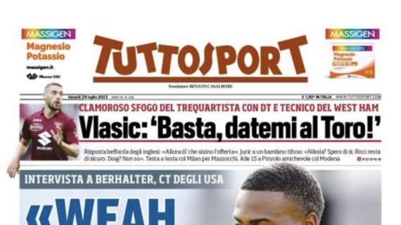 PRIMA PAGINA - Tuttosport: “Osimhen-Napoli: rinnovo ok, ma…”