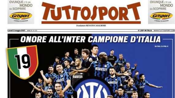 PRIMA PAGINA - Tuttosport sull'Inter: "I più forti!"