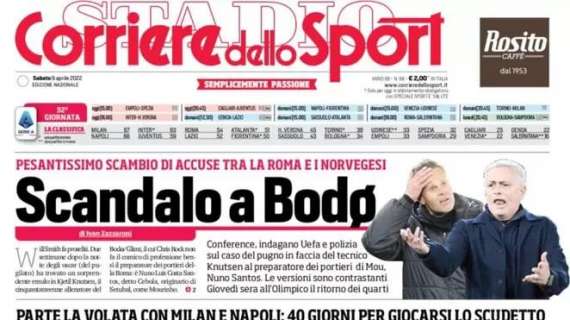 PRIMA PAGINA - Corriere dello Sport sulla corsa Scudetto: "Attacca l'Inter"