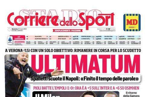 PRIMA PAGINA - CdS Campania: "Ultimatum"