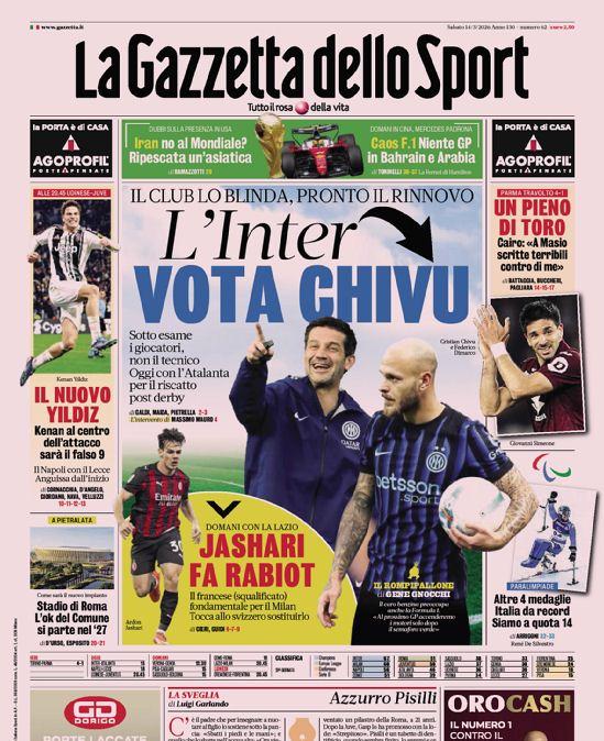 Gazzetta dello Sport: "Il Napoli con il Lecce: Anguissa dal primo minuto"