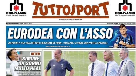 PRIMA PAGINA - Tuttosport apre con la Juve: “Tutti con Max”