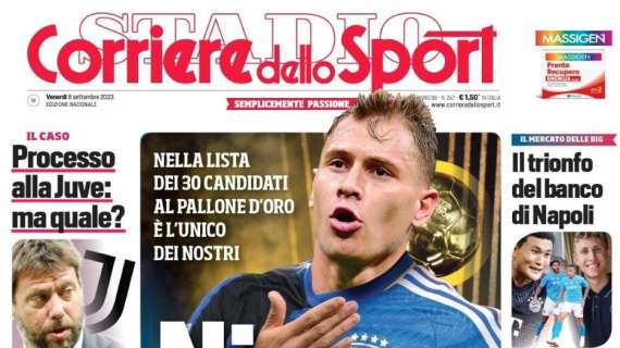 PRIMA PAGINA – Corriere dello Sport: “La vittoria del team di Napoli”