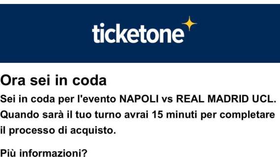 FOTO - Biglietti Napoli-Real, file chilometriche: già in 45mila online! 