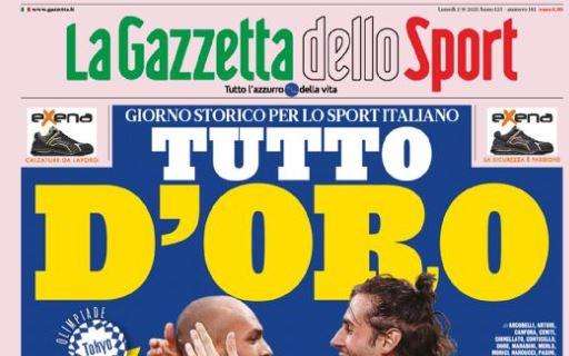 PRIMA PAGINA - Gazzetta esalta Jacobs e Tamberi: "Tutto d'oro"